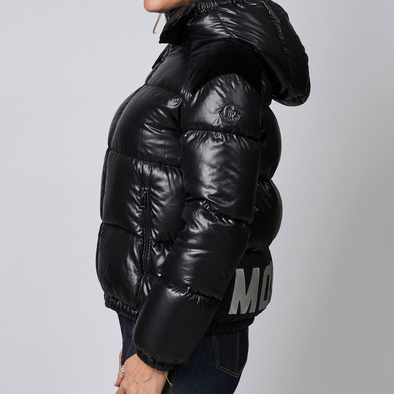 Moncler Black Down Puffer Jacket Size 14