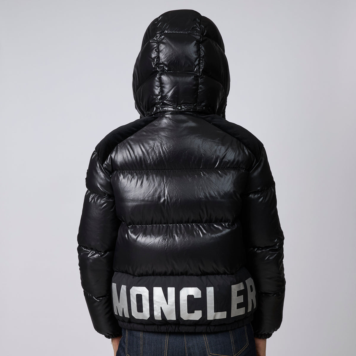 Moncler Black Down Puffer Jacket Size 14