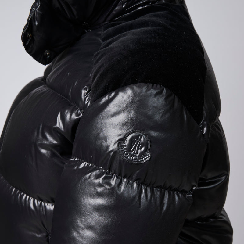 Moncler Black Down Puffer Jacket Size 14