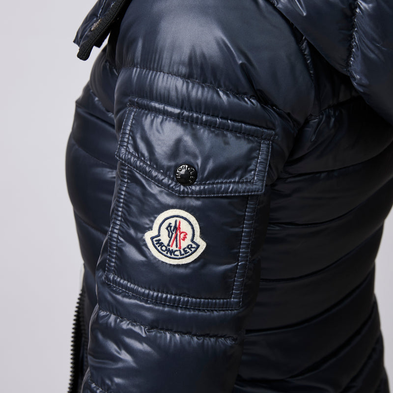 Moncler Blue Quilted Shell Down Jacket Size 00