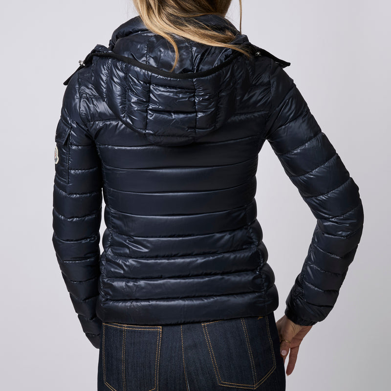 Moncler Blue Quilted Shell Down Jacket Size 00