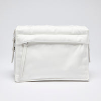 Excellent Pre-Loved White Nylon Crossbody Bag. (back)