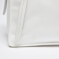 Excellent Pre-Loved White Nylon Crossbody Bag. (corner)