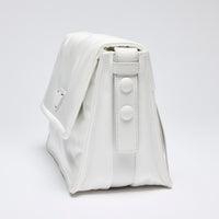 Excellent Pre-Loved White Nylon Crossbody Bag. (side)