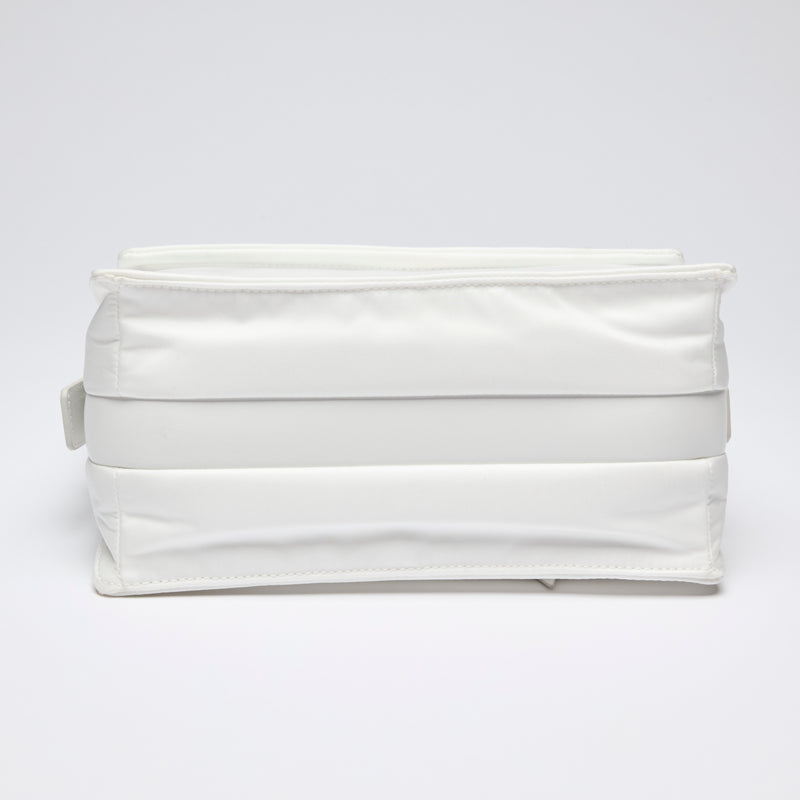 Excellent Pre-Loved White Nylon Crossbody Bag. (bottom)