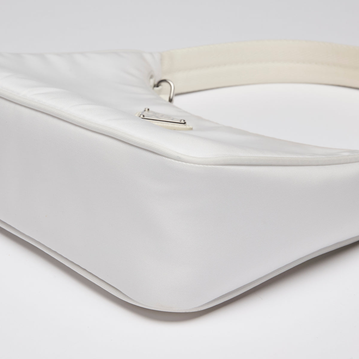 Prada Re-Nylon White Shoulder Bag