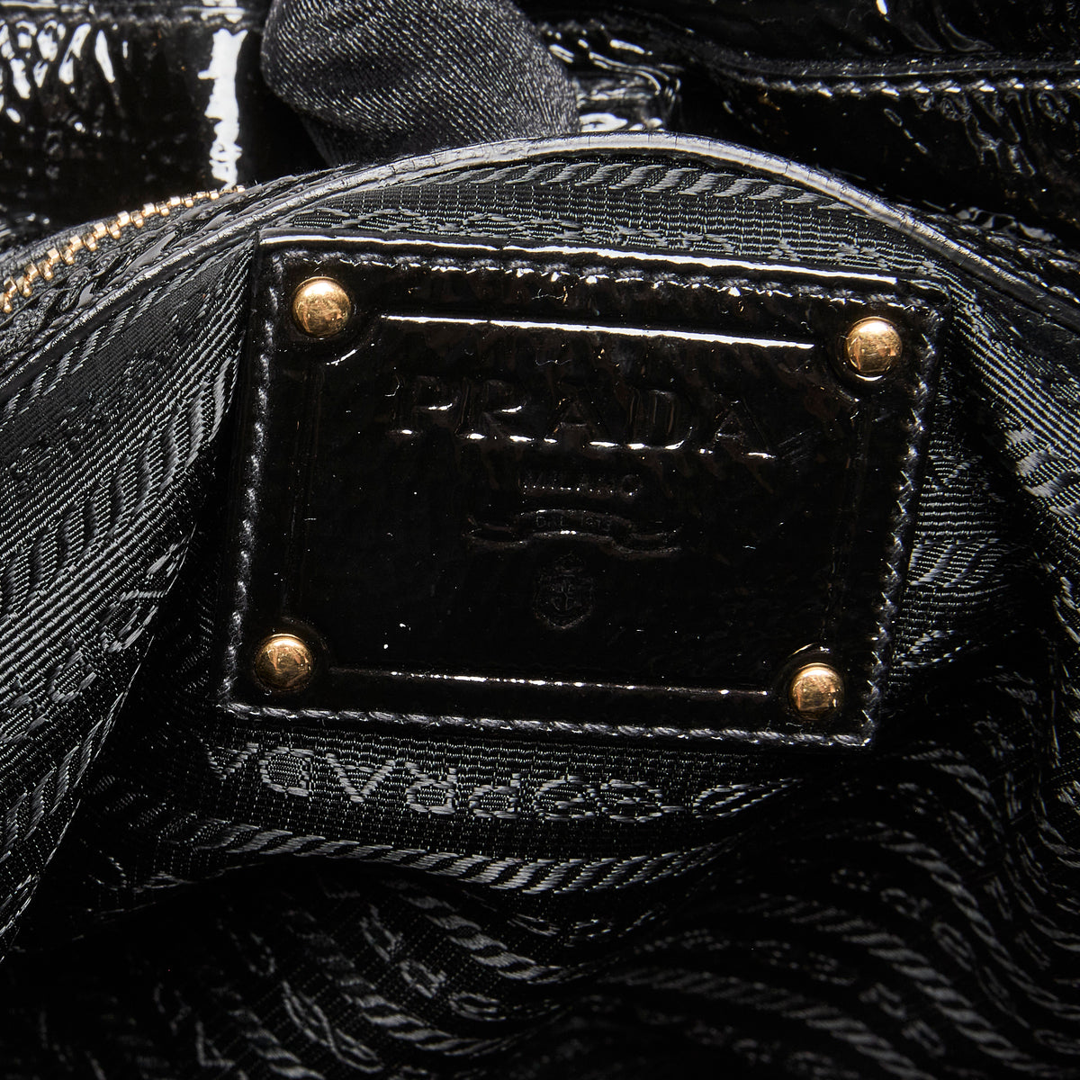 Prada Tessuto Nylon Spazzolato Tote Black