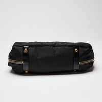 Prada Tessuto Nylon Spazzolato Tote Black (Bottom)