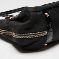 Prada Tessuto Nylon Spazzolato Tote Black (Corner)