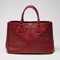 Prada Red Saffiano Leather Large Galleria Tote (Back)