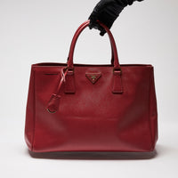 Prada Red Saffiano Leather Large Galleria Tote (Front)