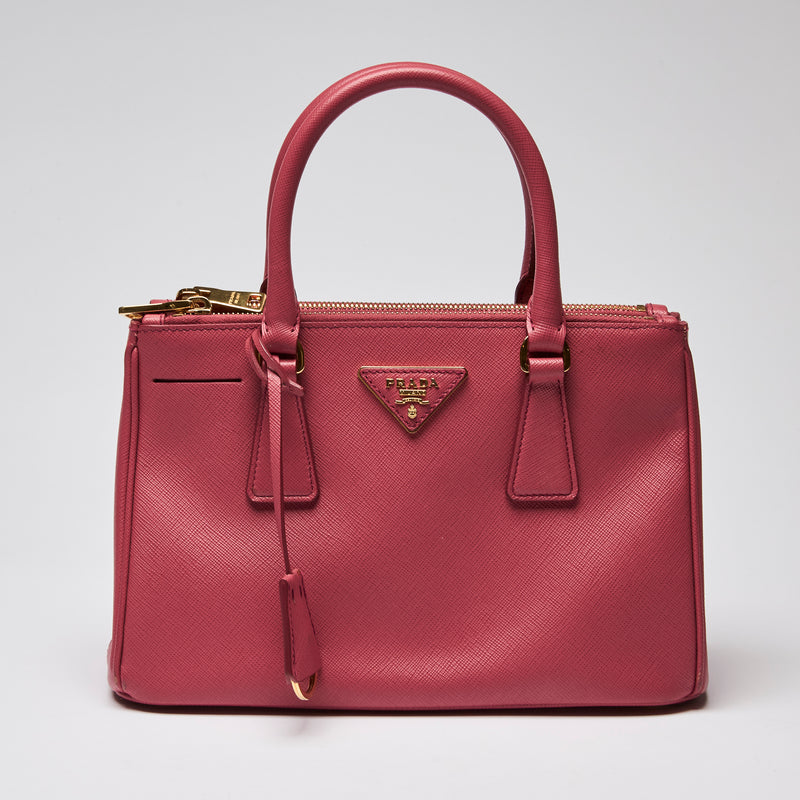 Prada Pink Small Size Galleria Handbag