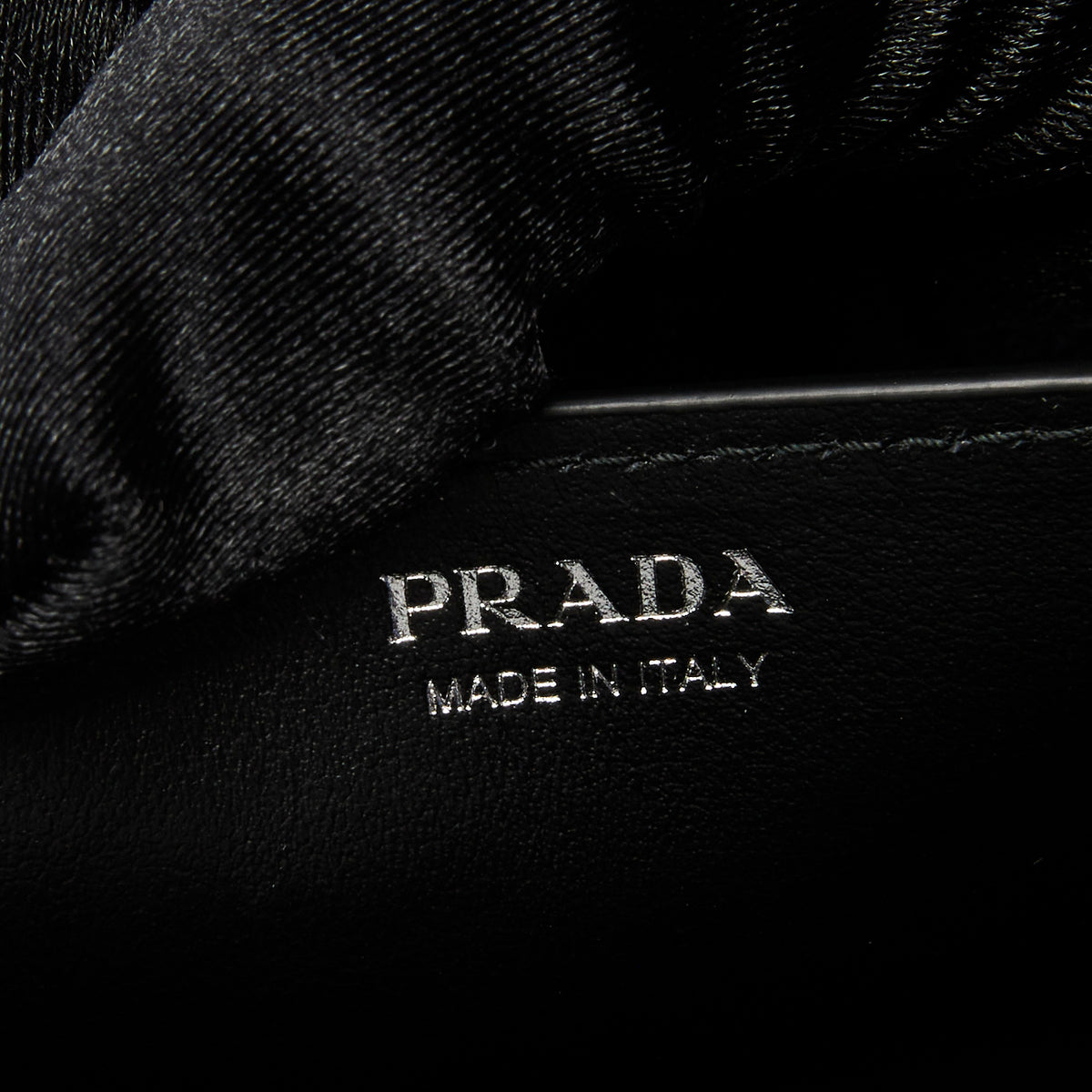 Prada City Calfskin Cahier Studded Mini Bag Black