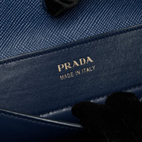 Prada Cuir Double Tote Canvas and Saffiano leather- Made in