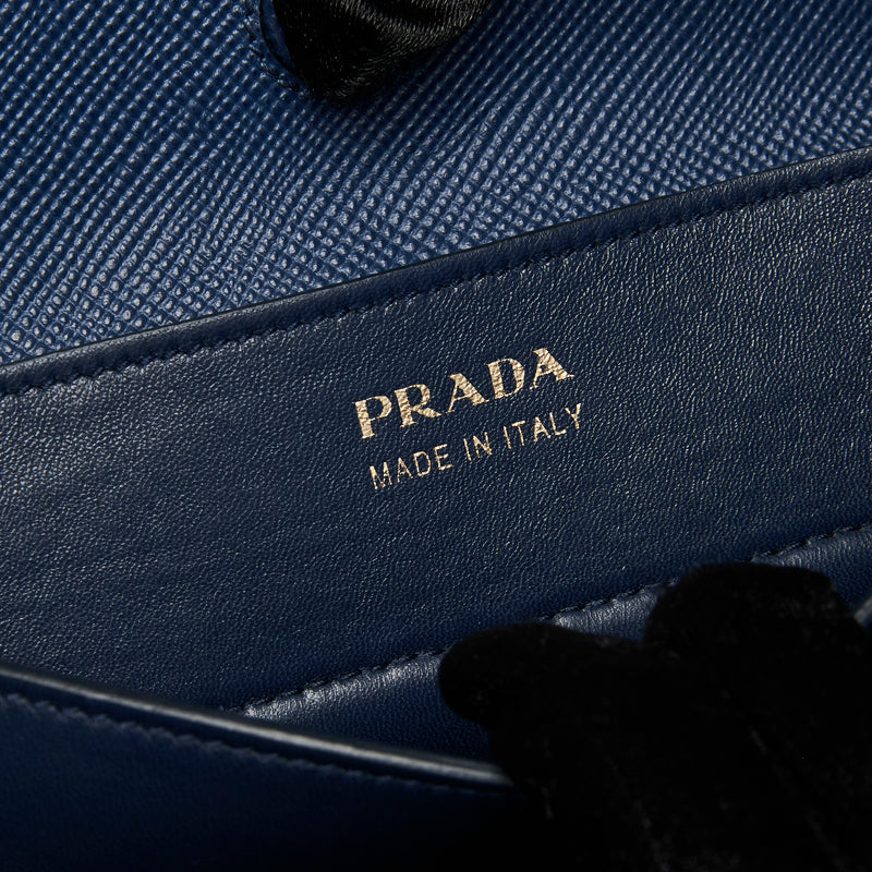 Prada Cuir Double Tote Canvas and Saffiano leather- Made in