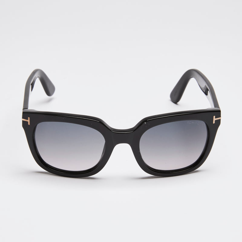 Tom Ford Black and Gold Sunglasses with Tinted Lens