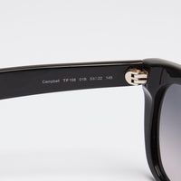 Tom Ford Black and Gold Sunglasses with Tinted Lens