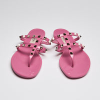 Valentino Pink Jelly Rockstud Sandals Size 39