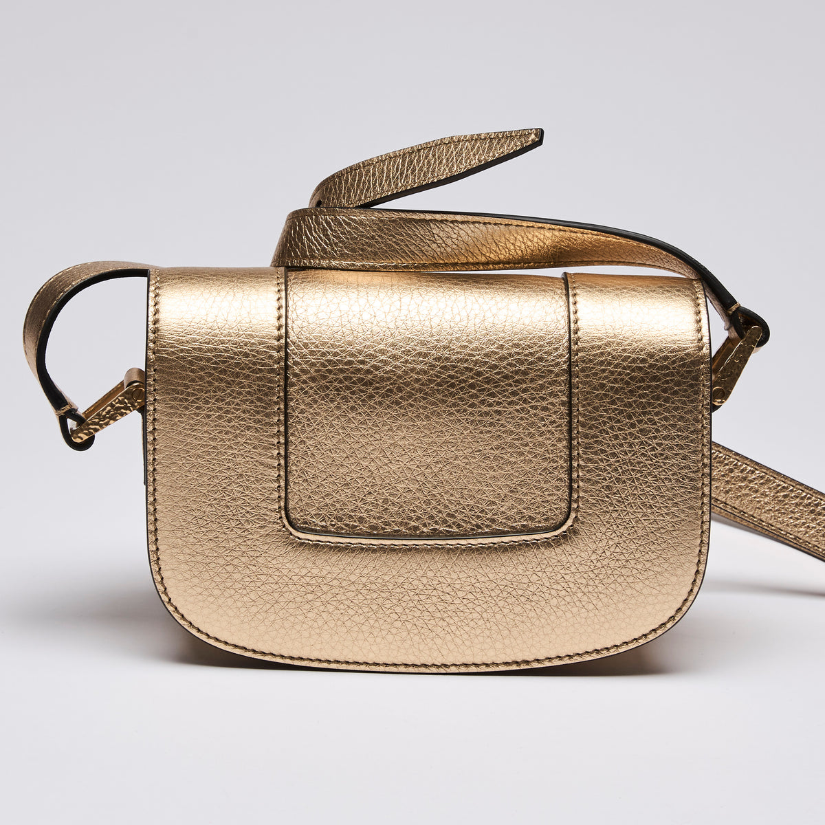 Valentino Garavani Gold Supervee Crossbody Bag (Back)