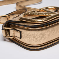 Valentino Garavani Gold Supervee Crossbody Bag (Corner)