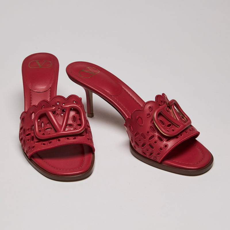 Valentino Calfskin Atelier 08 San Gallo V Logo Sandals size 40(front)