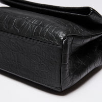 Saint Laurent Croc Embossed "West Hollywood" Bag, Medium Size