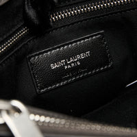 YSL Medium Lou Lou Grey Hand Bag (Interior)