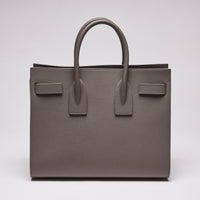 Saint Laurent Grained Calfskin Baby Sac De Jour Fog Grey (Back)