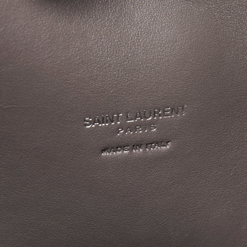 Saint Laurent Grained Calfskin Baby Sac De Jour Fog Grey