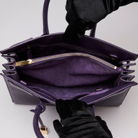 Saint Laurent Calfskin Medium Sac De Jour Purple (interior)