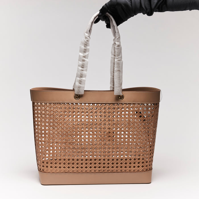 YSL Raffia Woven Tote